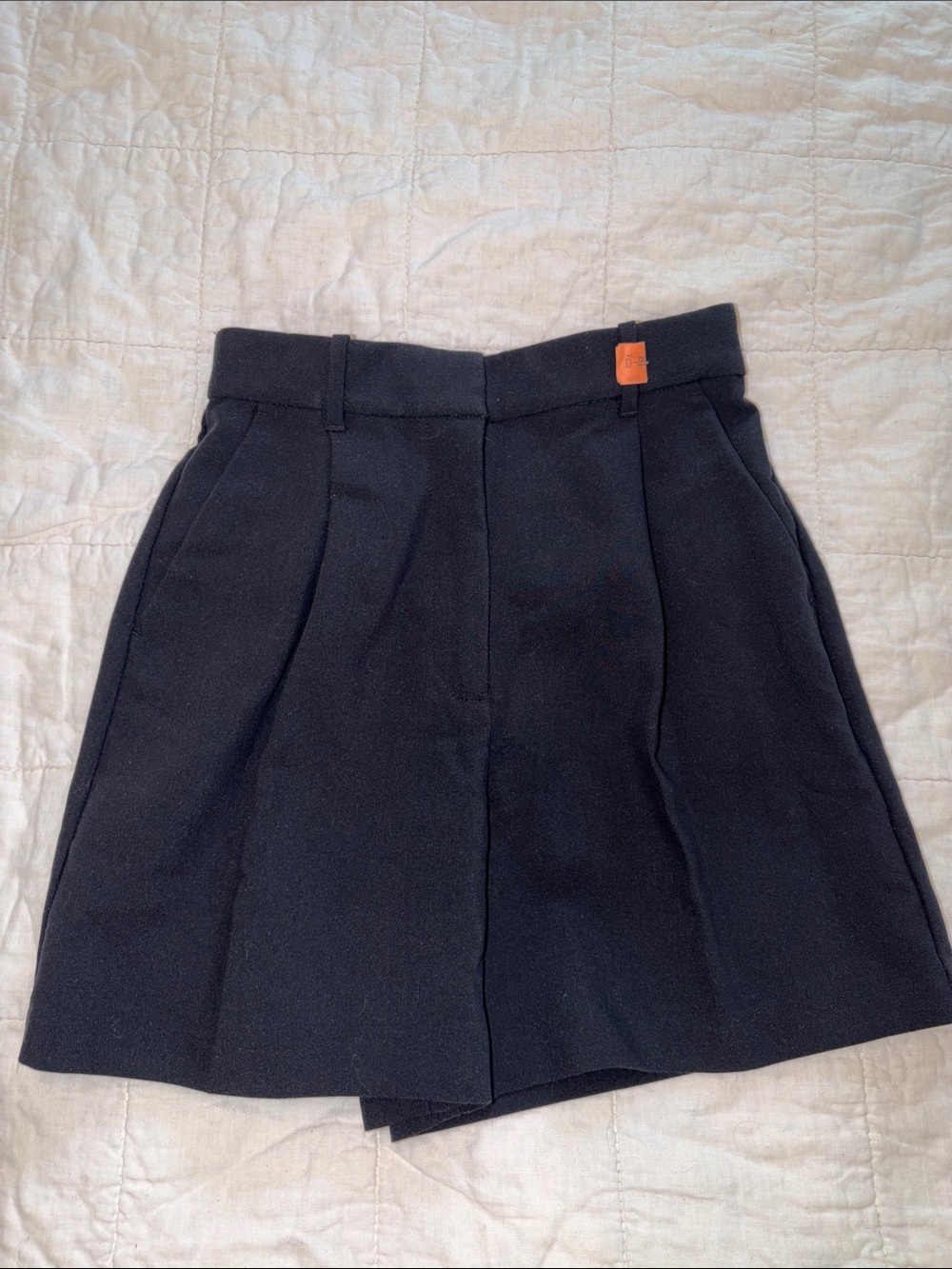 Abercrombie & Fitch Black Pleated Skort